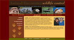 Desktop Screenshot of animalencounterswildlifecontrol.com